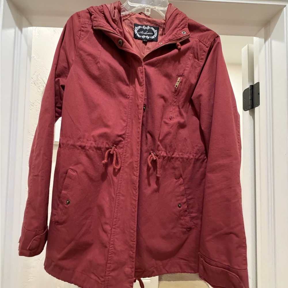 Ambiance Deep Red Utility Jacket